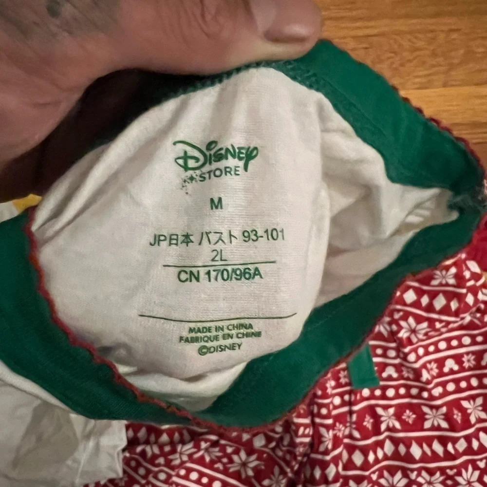 Disney Tokyo Minnie and Mickey Christmas pajama set Medium